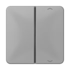 JUNG - Taste 1fach, mit Pfeilsymbolen, F40, Serie CD, grau