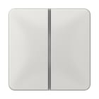 JUNG - Tastensatz 2fach, F40, Serie CD, lichtgrau