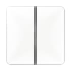 JUNG - Tastensatz 2fach, F40, Serie CD, alpinweiss