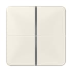 JUNG - Tastensatz 4fach, F40, Serie CD, weiss