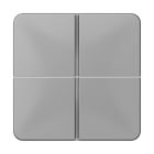 JUNG - Tastensatz 4fach, F40, Serie CD, grau