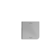 JUNG - Taste 4fach, 1+4, mit Pfeilsymbolen, F40, Serie CD, grau