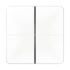 JUNG - Tastensatz 4fach, F40, Serie CD, alpinweiss