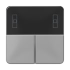 JUNG - Tastensatz 3fach, F40 Raumcontroller, Serie CD, grau