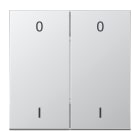 JUNG - EnOcean Funk-Wandsender 4-kanalig, Symbole 0 I, Serie LS, Aluminium