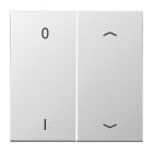 JUNG - EnOcean Funk-Wandsender 4-kanalig, Symbole 0 I und Pfeil, Serie LS, Aluminium