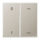JUNG - EnOcean Funk-Wandsender 4-kanalig, Symbole 0 I und Pfeil, Serie LS, Edelstahl