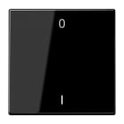 JUNG - EnOcean Funk-Wandsender 2-kanalig, Symbole 0 I, Serie LS, schwarz