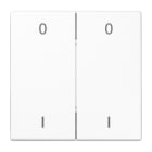 JUNG - EnOcean Funk-Wandsender 4-kanalig, Symbole 0 I, Serie LS, alpinweiss