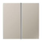 JUNG - Tastensatz 2fach, F40, Serie LS, Edelstahl