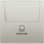 JUNG - Hotelcard-Schalter (ohne Taster-Einsatz), Hotelcard, Serie LS, Edelstahl