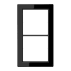 JUNG - Rahmen, 2-fach, FLAT DESIGN, schwarz