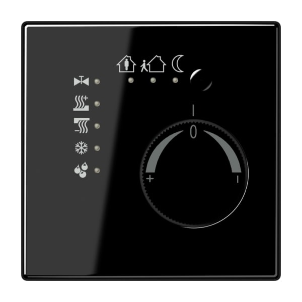 JUNG - KNX Stetigregler mit integrierter Tasterschnittstelle 4fach, Serie LS, schwarz