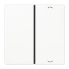 JUNG - Taste 1fach, mit Pfeilsymbolen, F40, Serie LS, alpinweiss