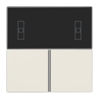 JUNG - Tastensatz 3fach, F40 Raumcontroller, Serie LS, weiss