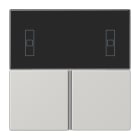 JUNG - Tastensatz 3fach, F40 Raumcontroller, Serie LS, lichtgrau