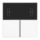 JUNG - Tastensatz 3fach, F40 Raumcontroller, Serie LS, alpinweiss
