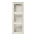 JUNG - Aufputz-Kappe 3fach, Serie LS, weiss