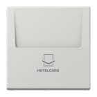 JUNG - Hotelcard-Schalter (ohne Taster-Einsatz), Hotelcard, Serie LS, lichtgrau