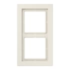 JUNG - Rahmen 2fach, senkrechte und waagerechte Montage, Duroplast, LS-DESIGN, weiss