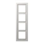 JUNG - Rahmen 4fach, Duroplast, LS-DESIGN, lichtgrau