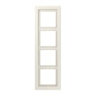 JUNG - Rahmen 4fach, senkrechte und waagerechte Montage, Duroplast, LS-DESIGN, weiss