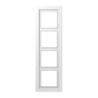 JUNG - Rahmen 4fach, Duroplast, LS-DESIGN, alpinweiss