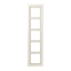 JUNG - Rahmen 5fach, senkrechte und waagerechte Montage, Duroplast, LS-DESIGN, weiss