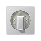 JUNG - Abdeckung für Drehschalter, Serie A, aluminium