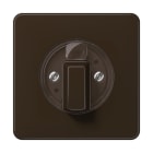 JUNG - Abdeckung für Drehschalter, Duroplast, Serie CD, braun