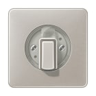 JUNG - Abdeckung für Drehschalter, Aluminium eloxiert, Serie CD, platin