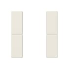 JUNG - Tastensatz 2fach, F50, Serie AS, weiss