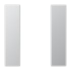 JUNG - Tastensatz 1fach, F50, Serie LS, Aluminium