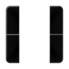 JUNG - Tastensatz 2fach, F50, Serie CD, schwarz