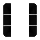 JUNG - Tastensatz 3fach, F50, Serie CD, schwarz