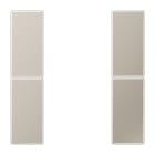 JUNG - Tastensatz 2fach, F50, Serie LS, Edelstahl