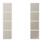 JUNG - Tastensatz 4fach, F50, Serie LS, Edelstahl
