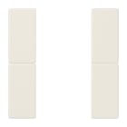 JUNG - Tastensatz 2fach, F50, Serie LS, weiss