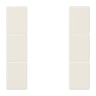 JUNG - Tastensatz 3fach, F50, Serie LS, weiss