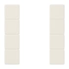 JUNG - Tastensatz 4fach, F50, Serie LS, weiss