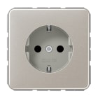 JUNG - SCHUKO Steckdose, 16 A 250V ~, Aluminium eloxiert, Serie CD, platin