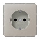 JUNG - SCHUKO Steckdose, 16A 250V ~, SAFETY+, Aluminium , Serie CD, platin