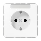 JUNG - SCHUKO Steckdose, 16 A 250V ~, mit Schriftfeld, Duroplast, Serie CD, alpinweiss