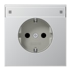 JUNG - SCHUKO Steckdose, 16 A 250V ~, mit Schriftfeld, Serie LS, Aluminium