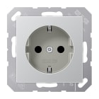 JUNG - SCHUKO Steckdose, 16A 250V ~, SAFETY+, Serie A, aluminium