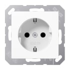 JUNG - SCHUKO Steckdose, 16 A 250V ~, Duroplast, Serie AS/A, alpinweiss