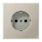 JUNG - SCHUKO Steckdose, 16A 250V ~, SAFETY+, Serie LS, Edelstahl