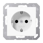 JUNG - SCHUKO Steckdose, 16A 250V ~, SAFETY+, Thermoplast, Serie AS/A, alpinweiss
