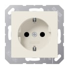 JUNG - SCHUKO Steckdose, 16A 250V ~, SAFETY+, Thermoplast, Serie AS, weiss
