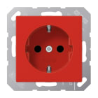 JUNG - SCHUKO Steckdose, 16 A 250V ~, Thermoplast, Serie AS/A, rot
